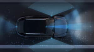 a car performing autonomous driving using computer vision and AI ML